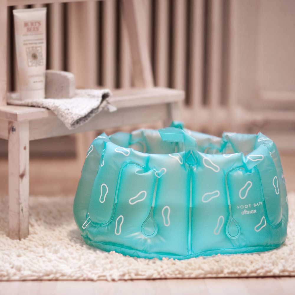 Bosign Inflatable Foot Spa Bath – Aqua Green, Portable – image 3