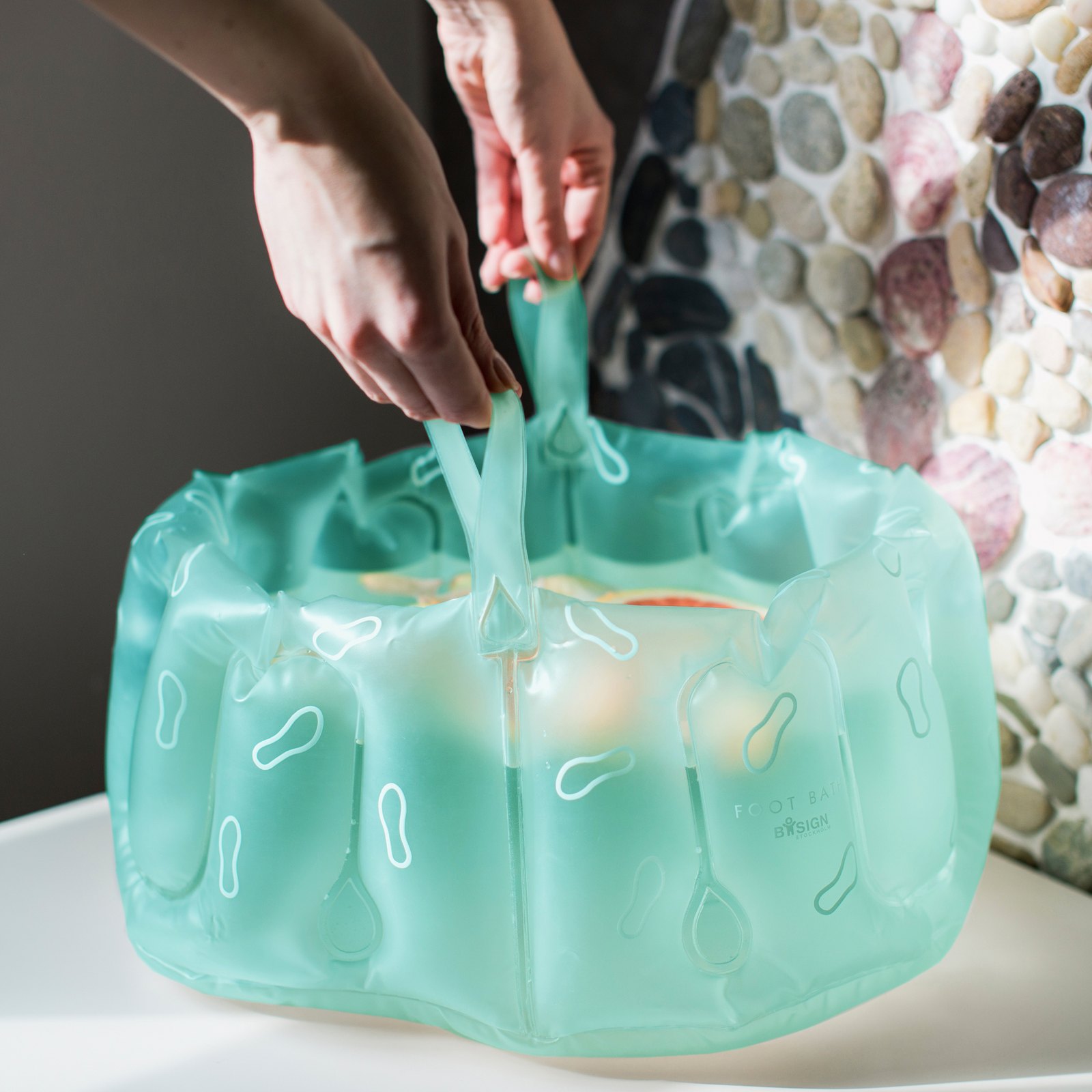 Bosign Inflatable Foot Spa Bath – Aqua Green, Portable – image 4