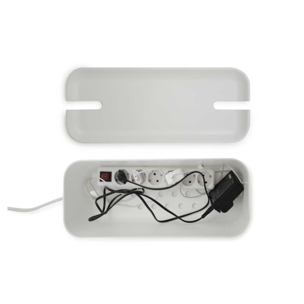 Bosign Hideaway Cable Management Box, XL – All White – image 3