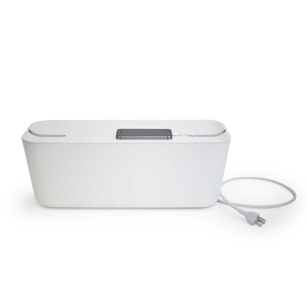 Bosign Hideaway Cable Management Box, XL – All White – image 2