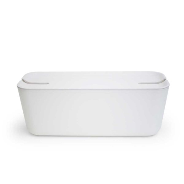 Bosign Hideaway Cable Management Box, XL – All White