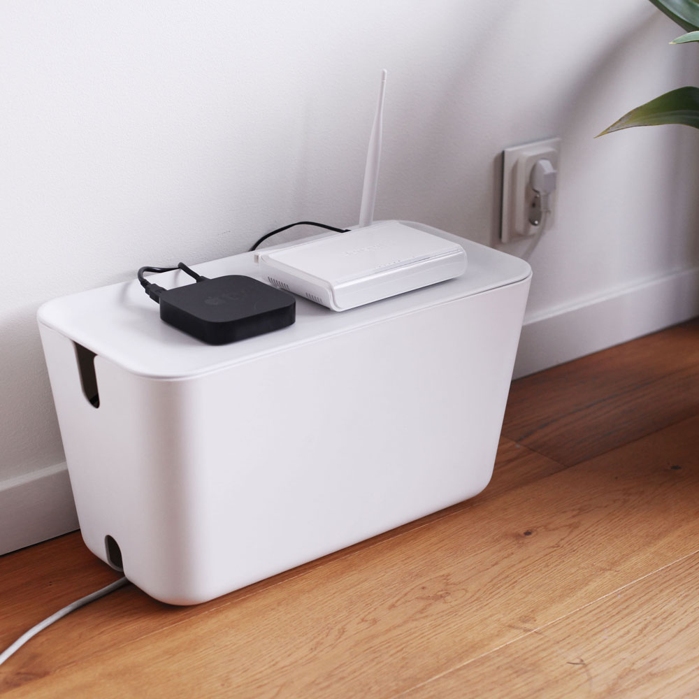 Bosign Hideaway Cable Management Box, XXL – All White – image 6