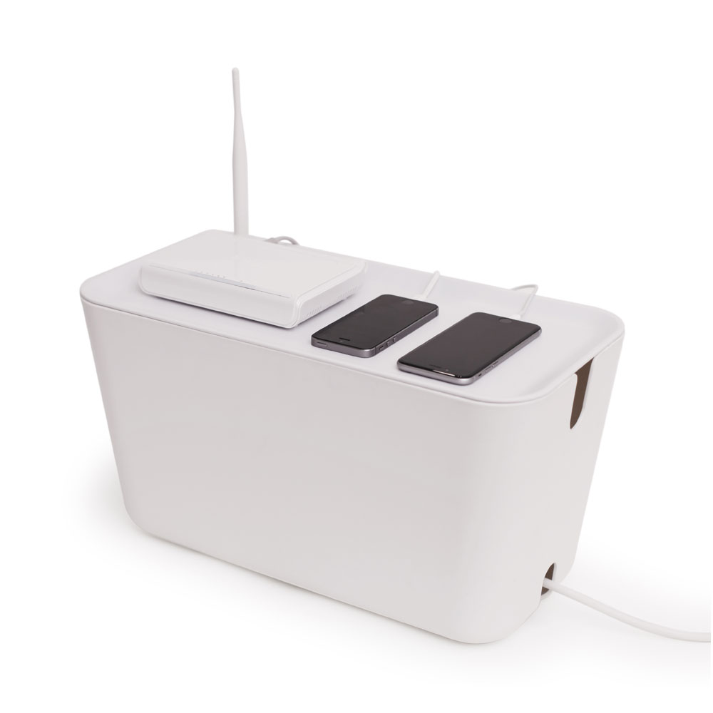 Bosign Hideaway Cable Management Box, XXL – All White – image 5