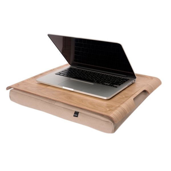 Bosign Large Cushioned Lap Tray – Natural Lacquered Wood