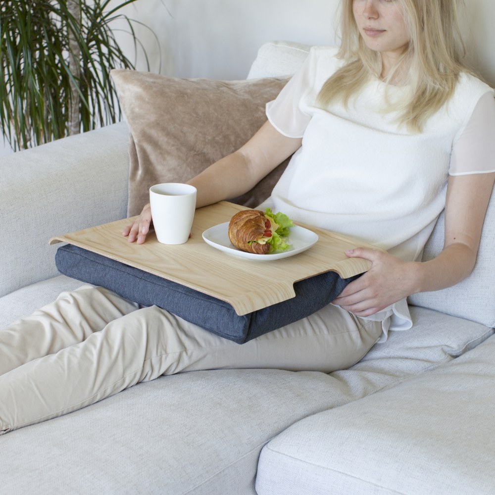Bosign Large Cushioned Lap Tray – Ash with Grey Cushion – image 4