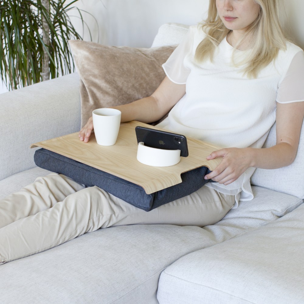 Bosign Large Cushioned Lap Tray – Ash with Grey Cushion – image 6