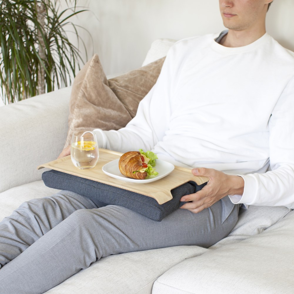 Bosign Mini Cushioned Lap Tray – Ash with Grey Cushion – image 4