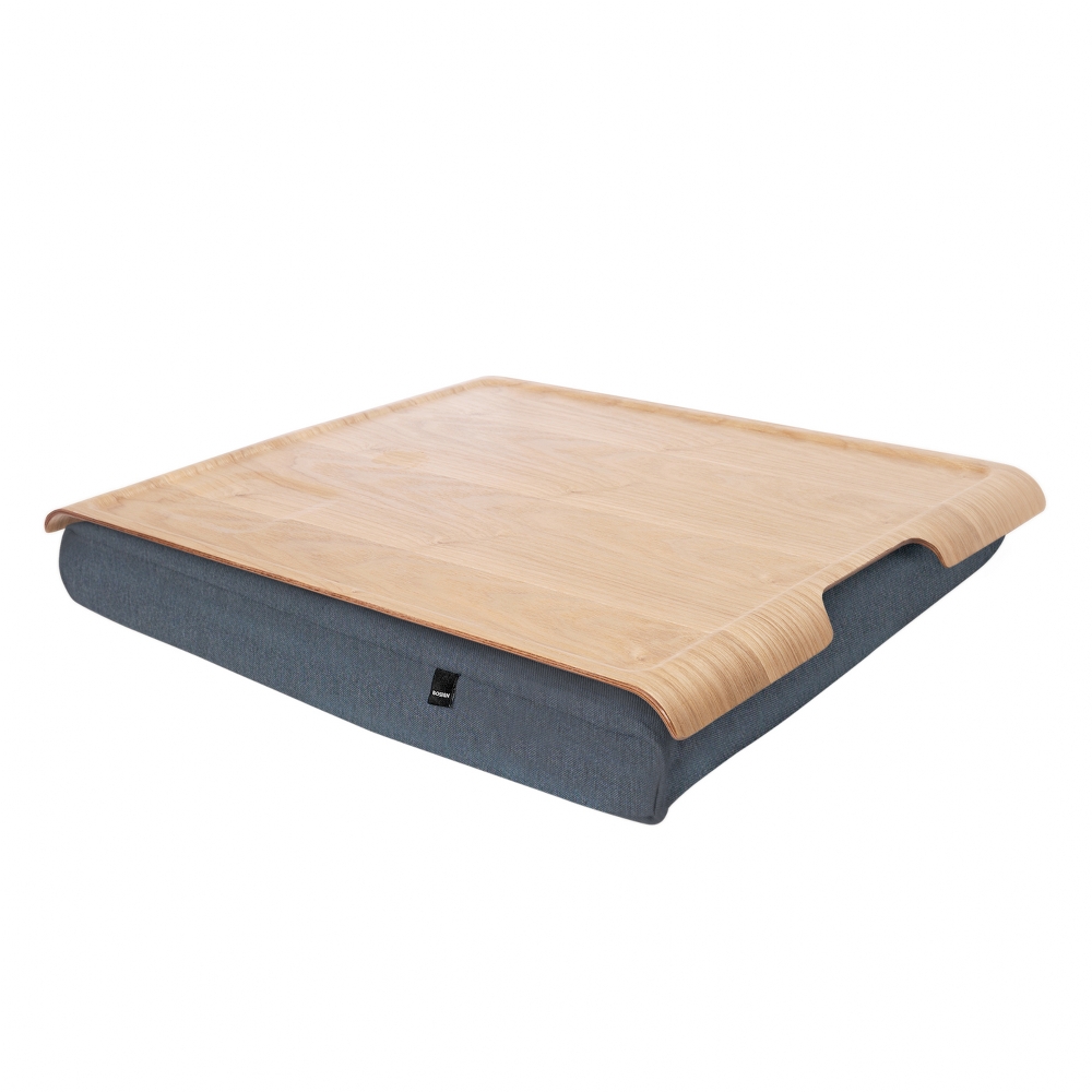 Bosign Large Cushioned Lap Tray – Lacquered Willow with Grey Cushion – image 2