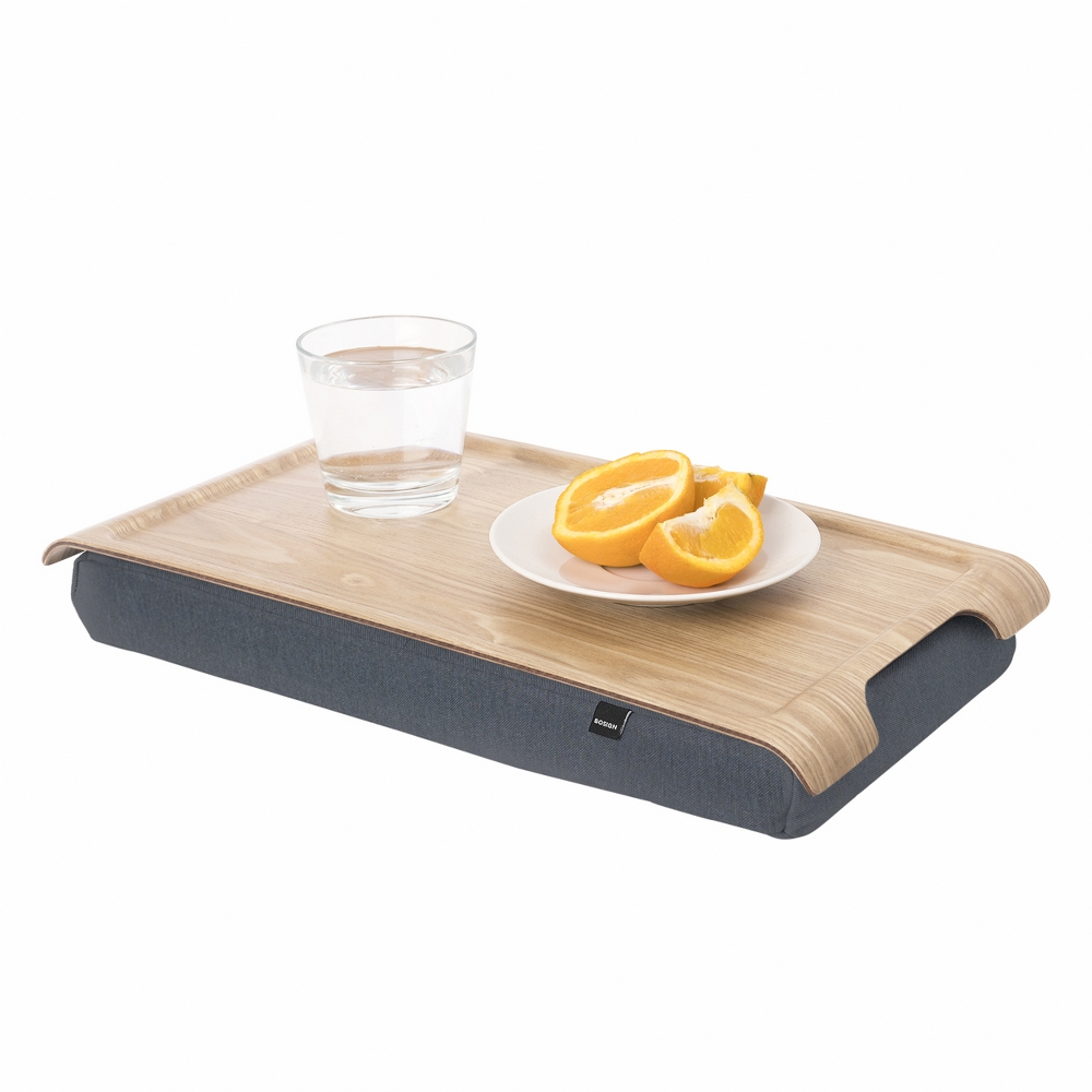 Bosign Mini Cushioned Lap Tray – Willow Wood & Grey – image 3