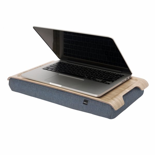 Bosign Mini Cushioned Lap Tray – Willow Wood & Grey