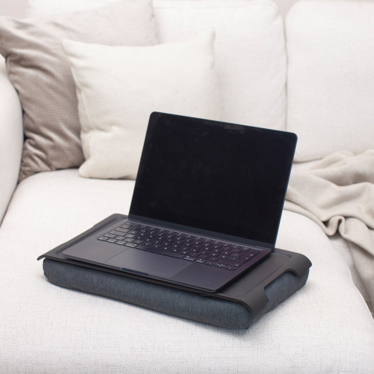 Bosign Mini Willow Lap Tray with Removable Cushion – Black & Grey – image 5