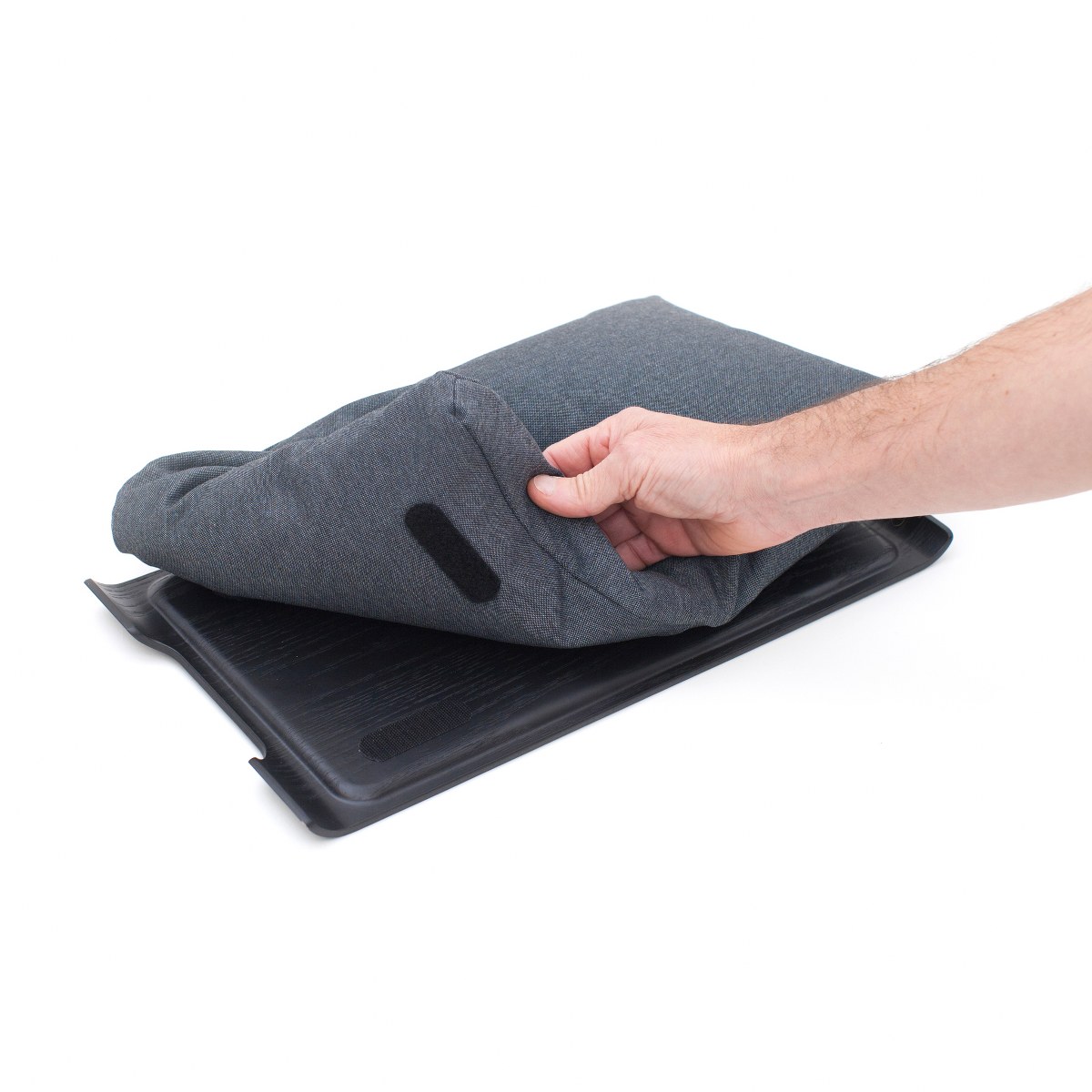 Bosign Mini Willow Lap Tray with Removable Cushion – Black & Grey – image 2
