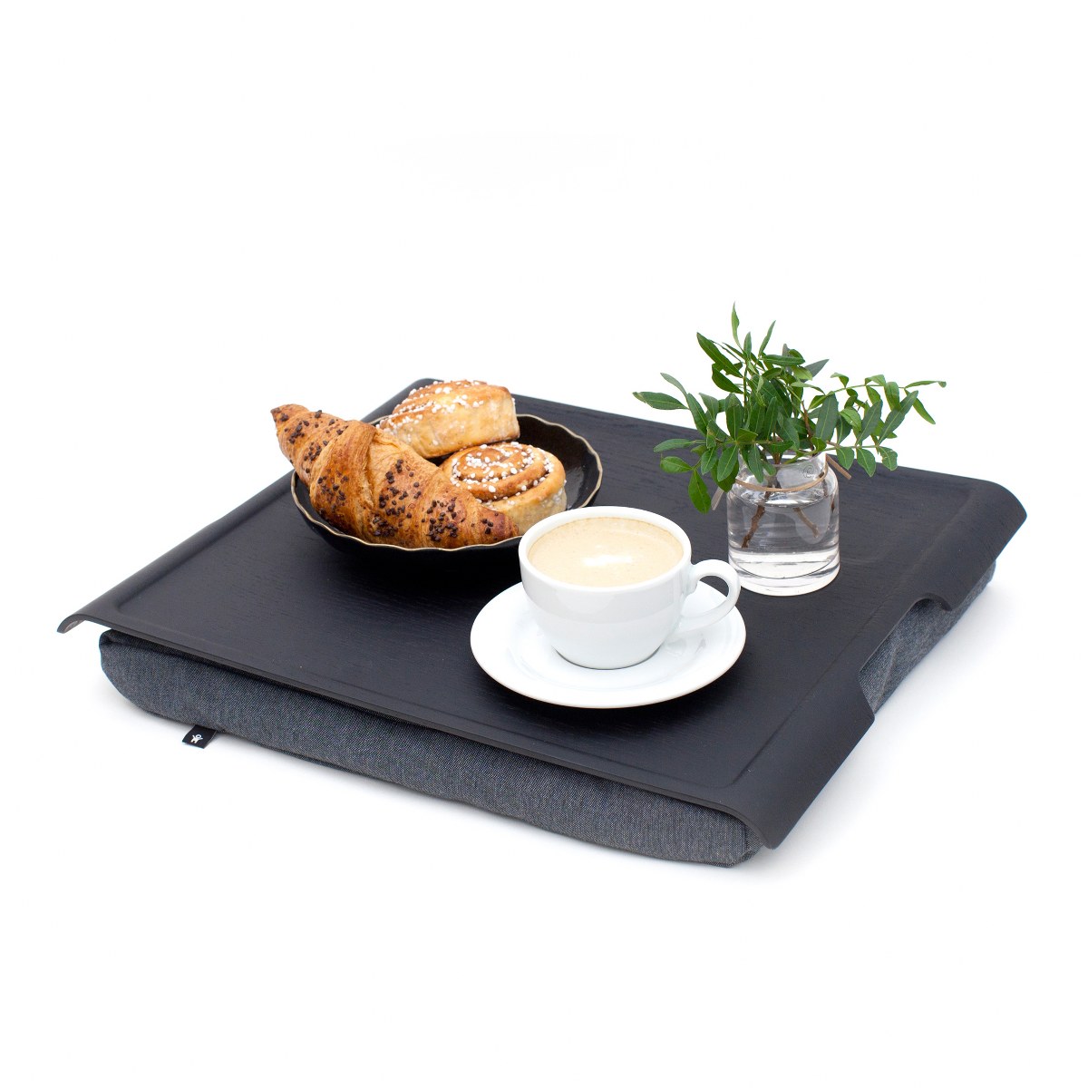 Bosign Large Cushioned Lap Tray – Matt Black Willow & Grey – image 5