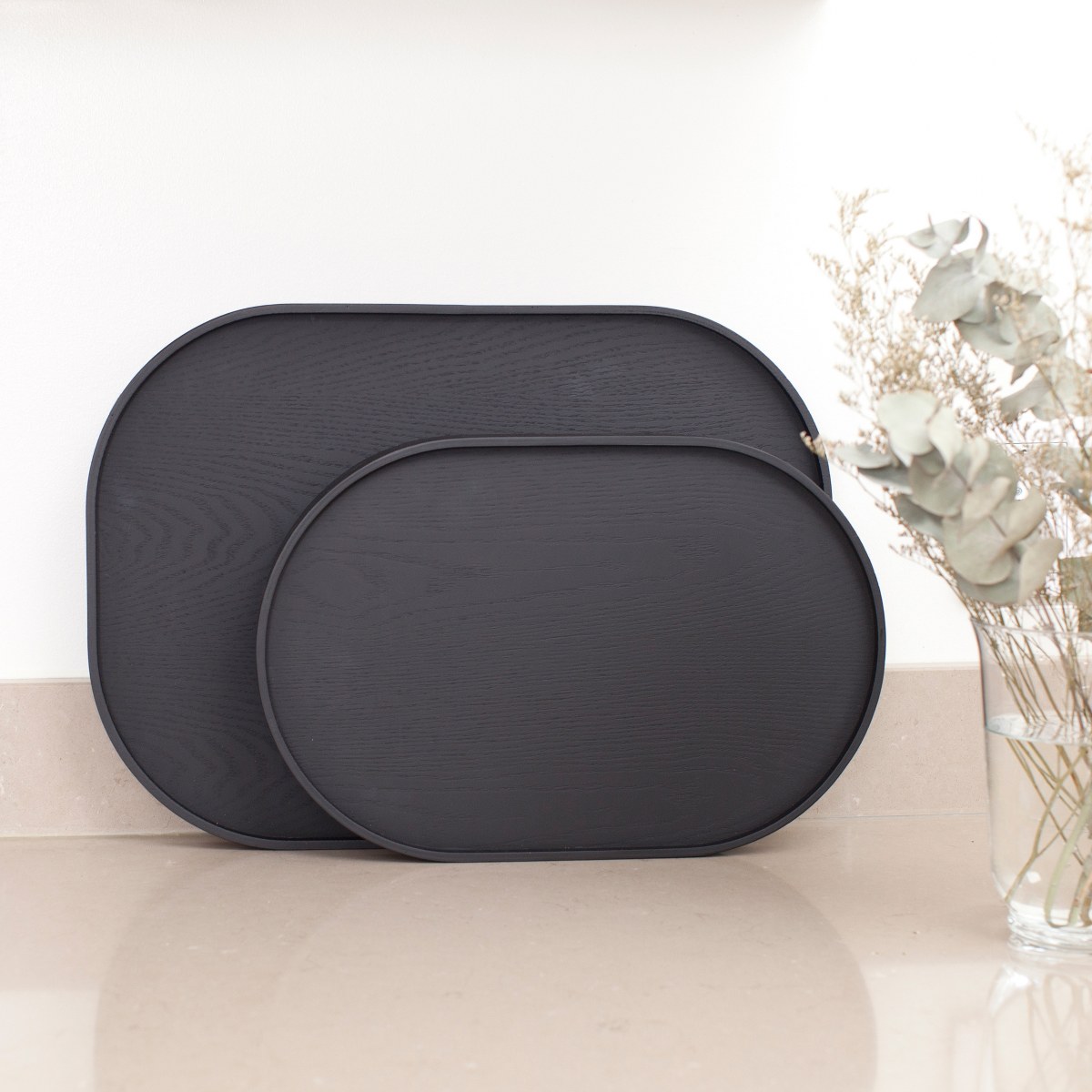 Bosign CurveLine Large Anti-Slip Willow Serving Tray – Matt Black – image 11