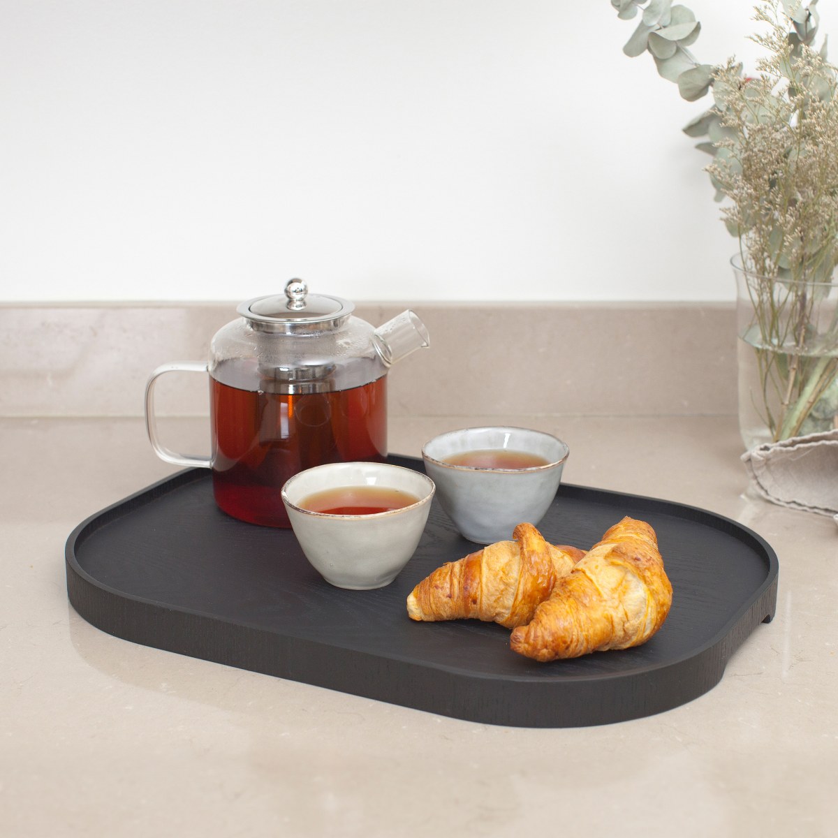 Bosign CurveLine Large Anti-Slip Willow Serving Tray – Matt Black – image 8