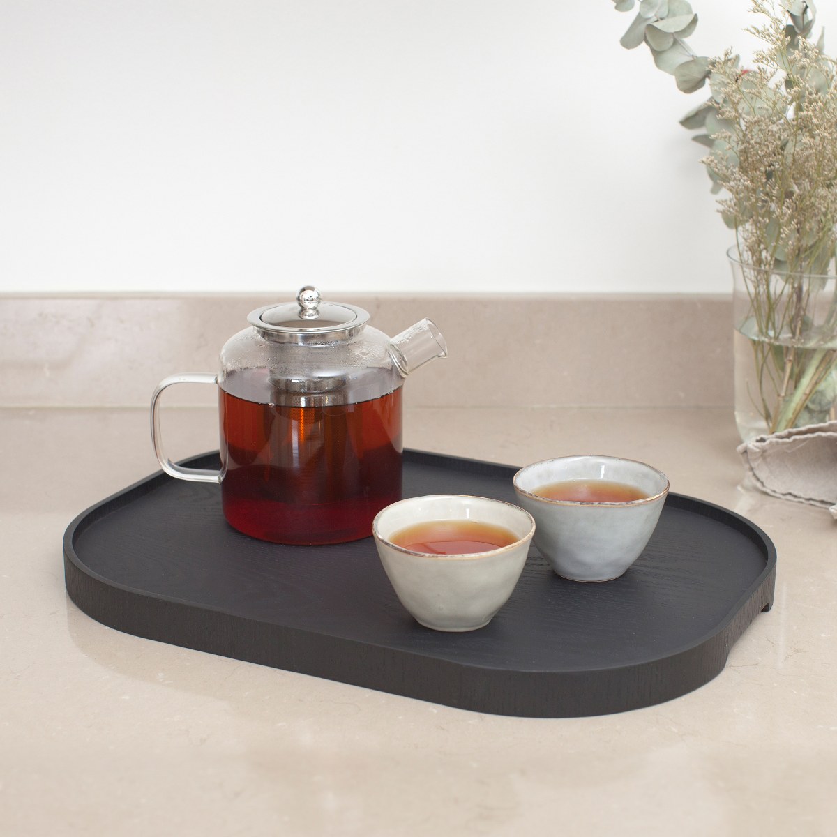 Bosign CurveLine Large Anti-Slip Willow Serving Tray – Matt Black – image 10