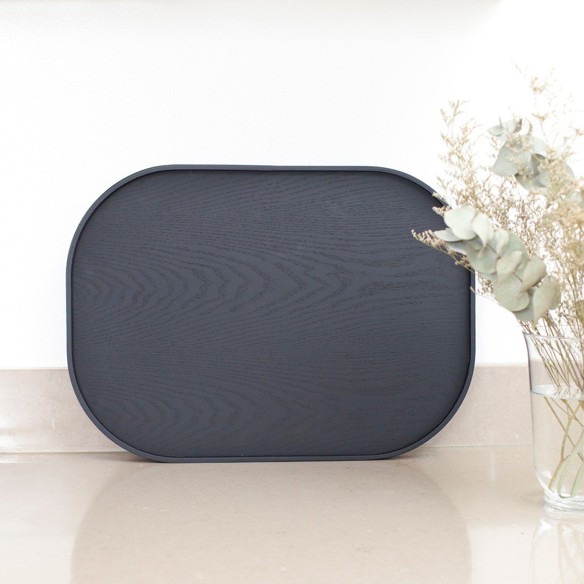 Bosign CurveLine Large Anti-Slip Willow Serving Tray – Matt Black – image 9