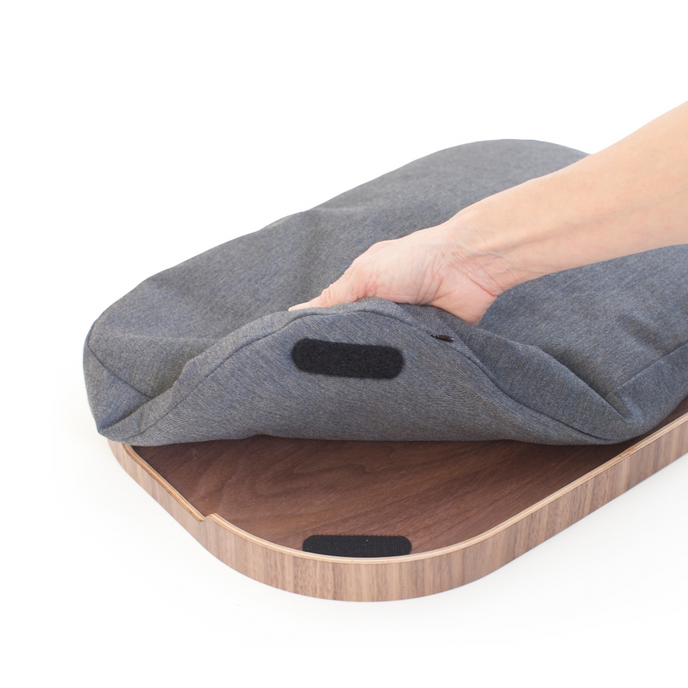 Bosign CurveLine Large Cushioned Lap Tray – Walnut Wood – image 6
