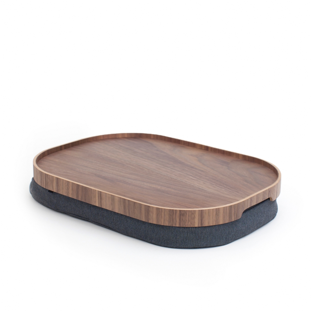 Bosign CurveLine Large Cushioned Lap Tray – Walnut Wood – image 4