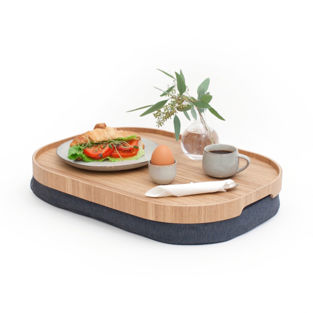Bosign CurveLine Large Cushioned Lap Tray – Willow Wood – image 7