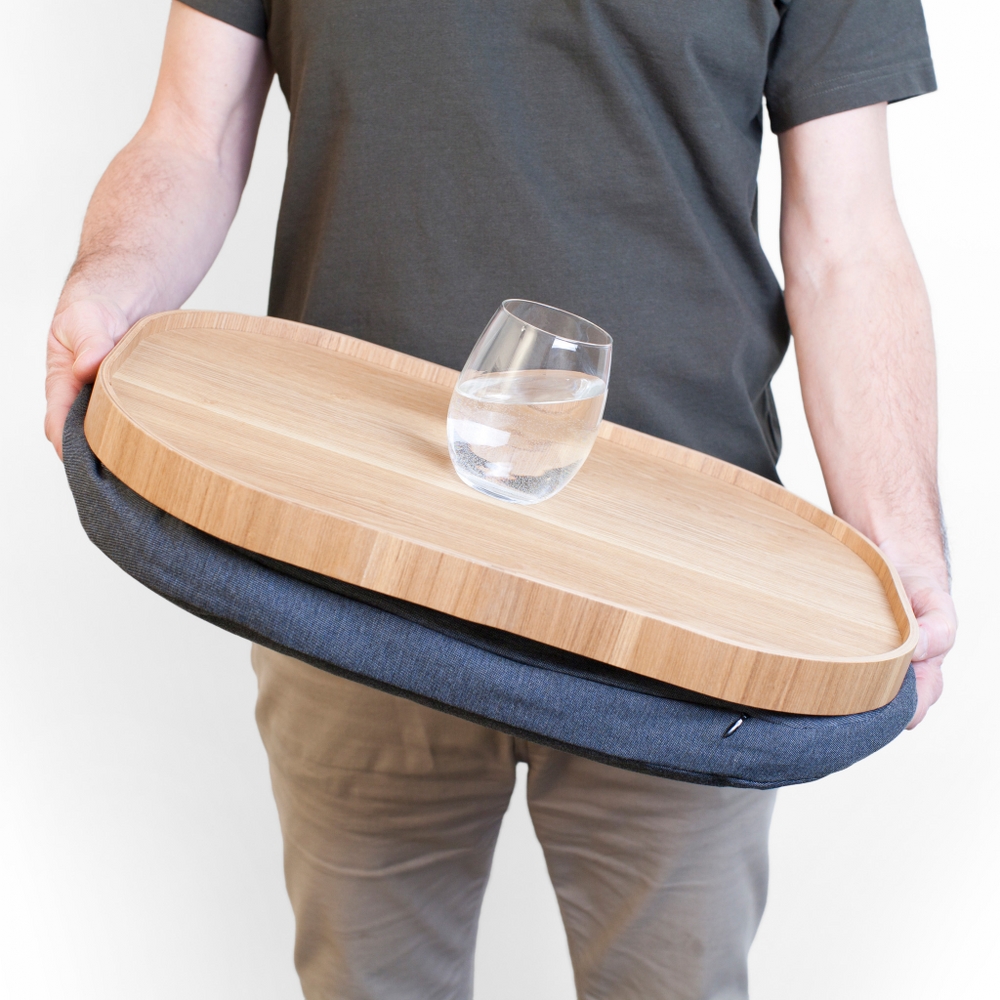 Bosign CurveLine Large Cushioned Lap Tray – Willow Wood – image 3