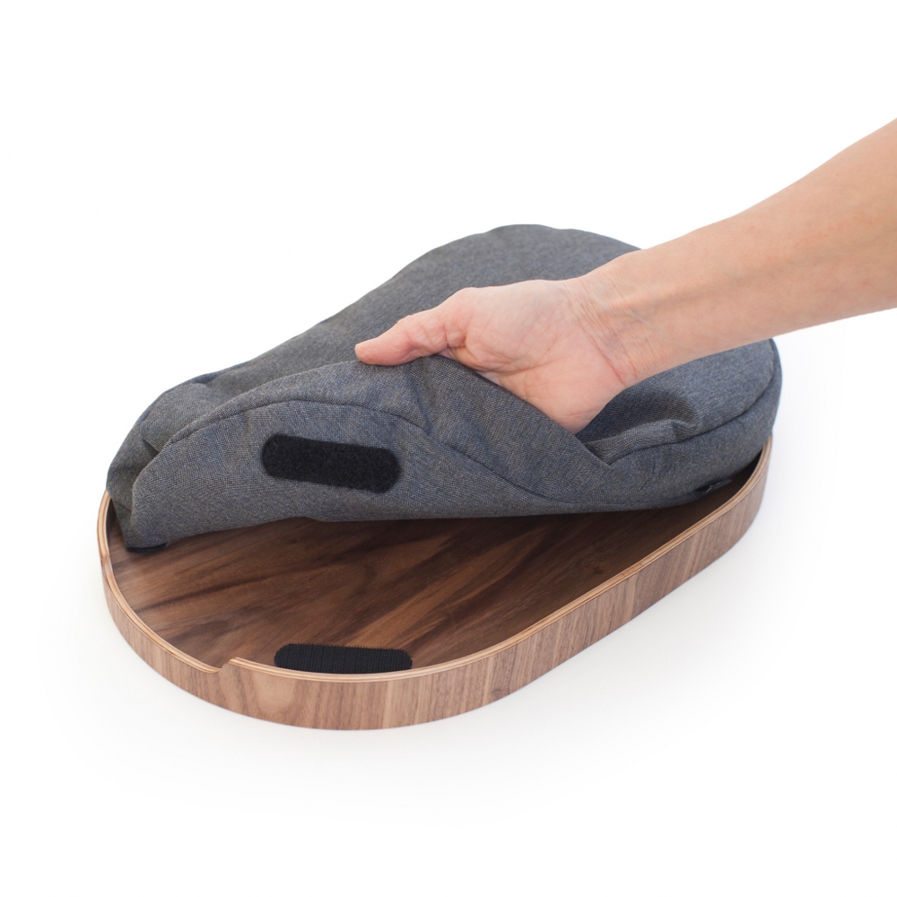 Bosign CurveLine Medium Cushioned Lap Tray – Walnut Wood – image 2