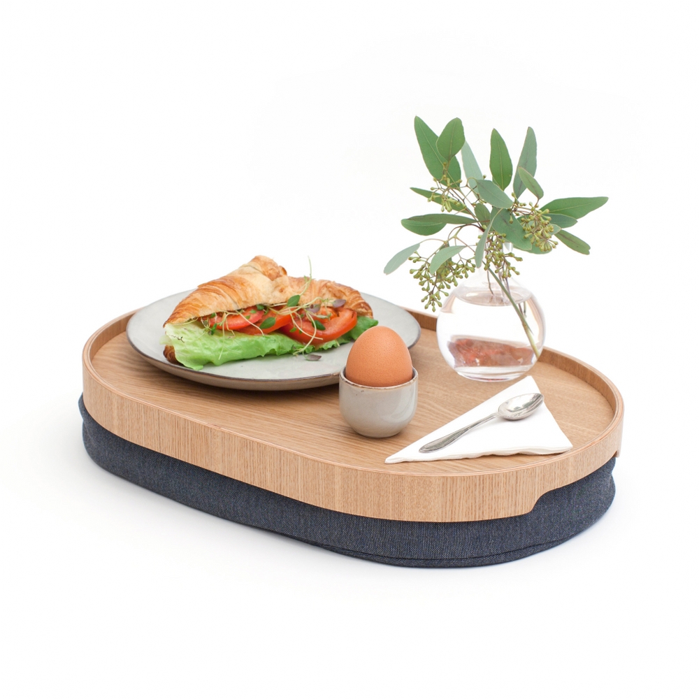 Bosign CurveLine Medium Cushioned Lap Tray – Willow Wood – image 2
