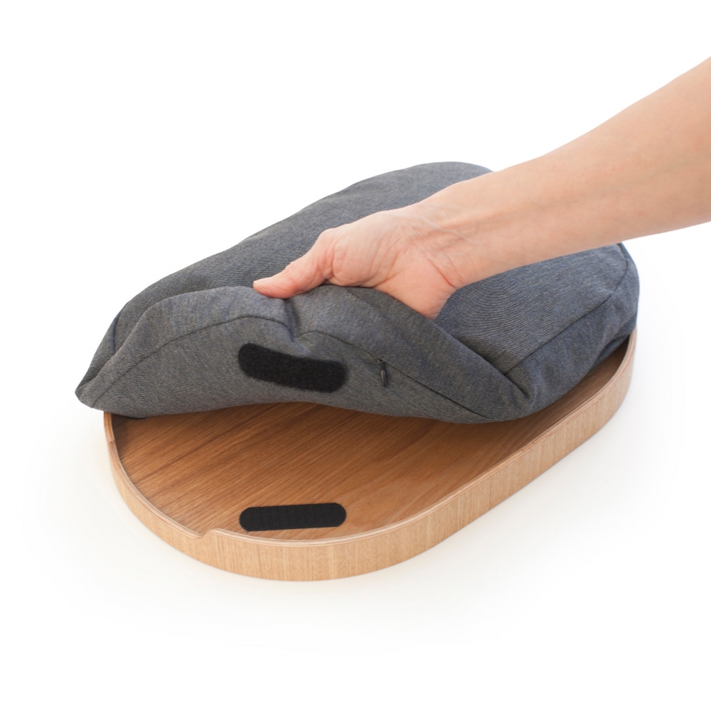 Bosign CurveLine Medium Cushioned Lap Tray – Willow Wood – image 5