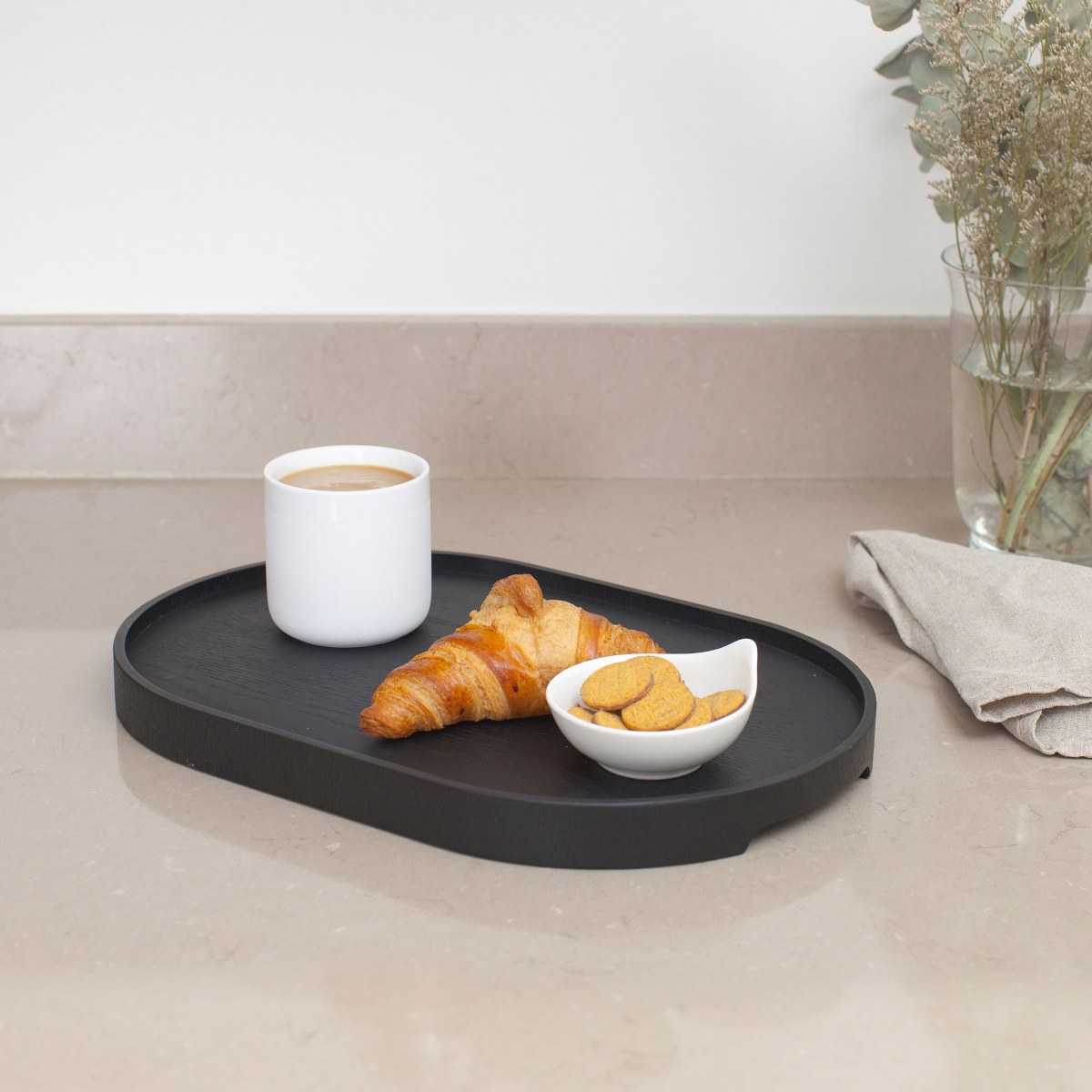 Bosign CurveLine Medium Anti-Slip Willow Serving Tray – Matt Black – image 10