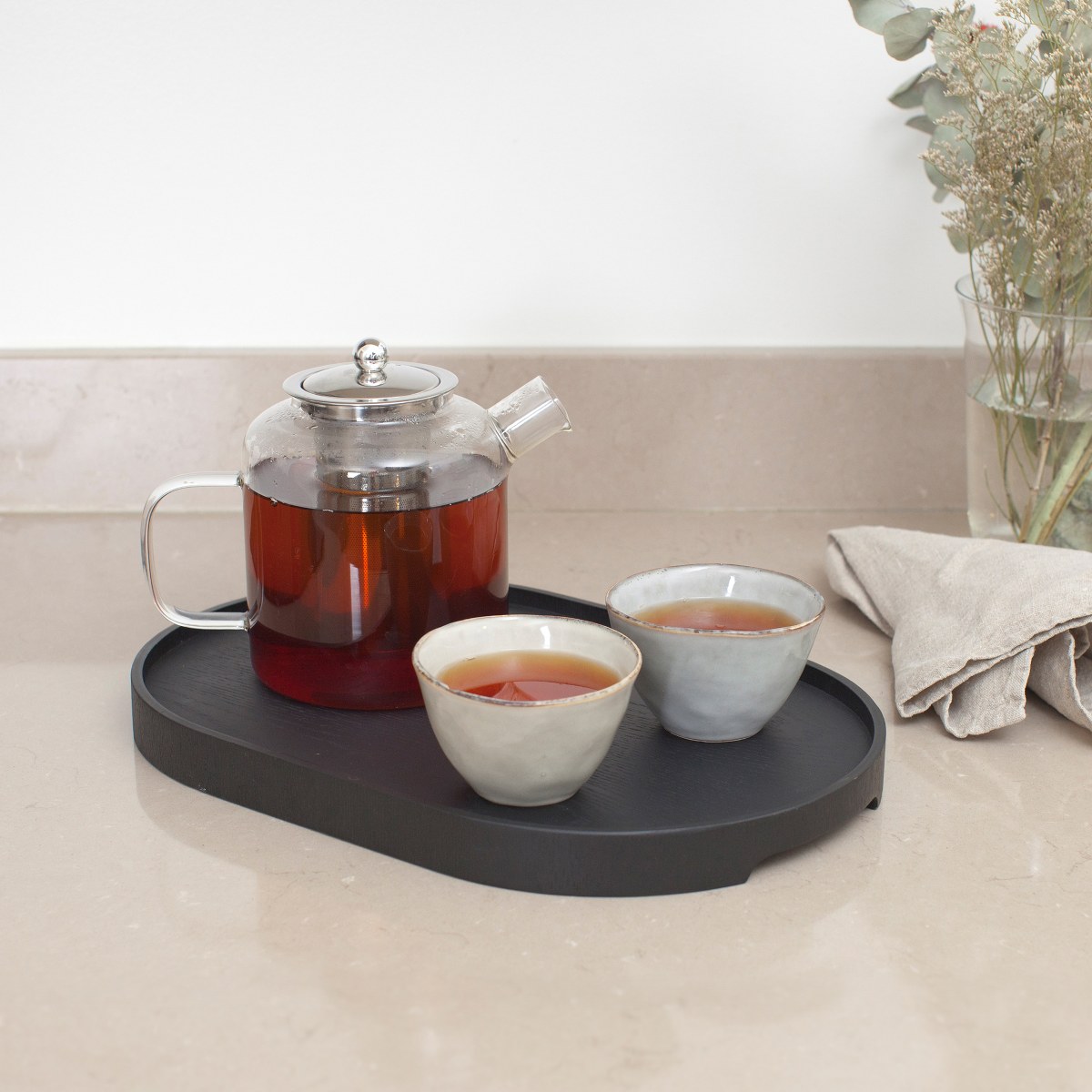 Bosign CurveLine Medium Anti-Slip Willow Serving Tray – Matt Black – image 6