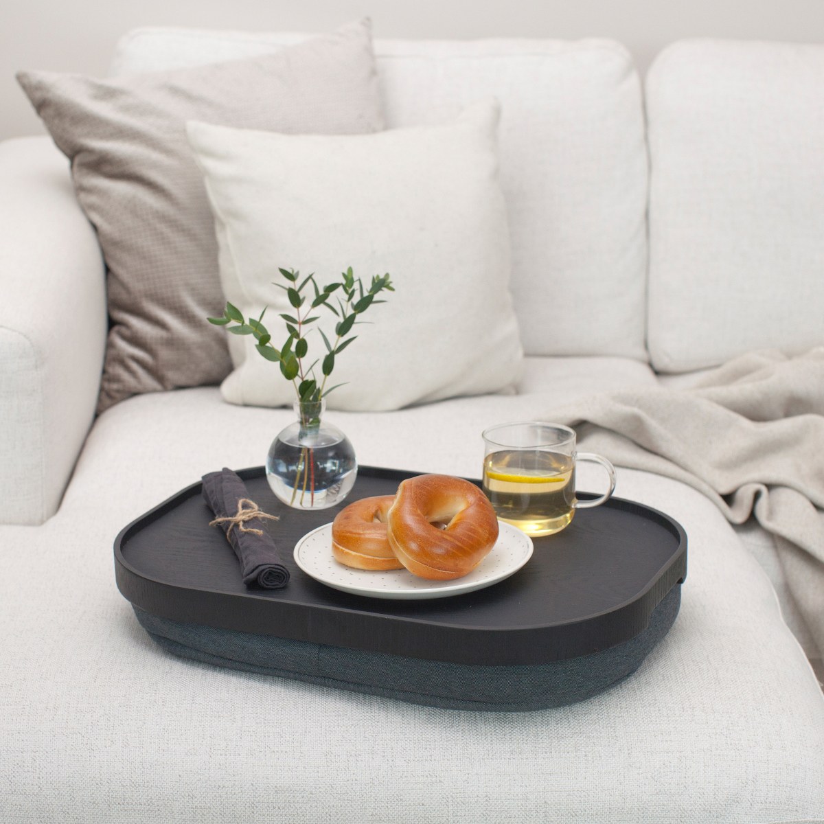 Bosign CurveLine Large Cushioned Lap Tray – Black Willow & Grey – image 7