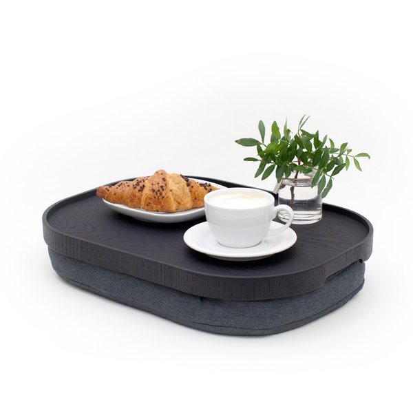 Bosign CurveLine Large Cushioned Lap Tray – Black Willow & Grey