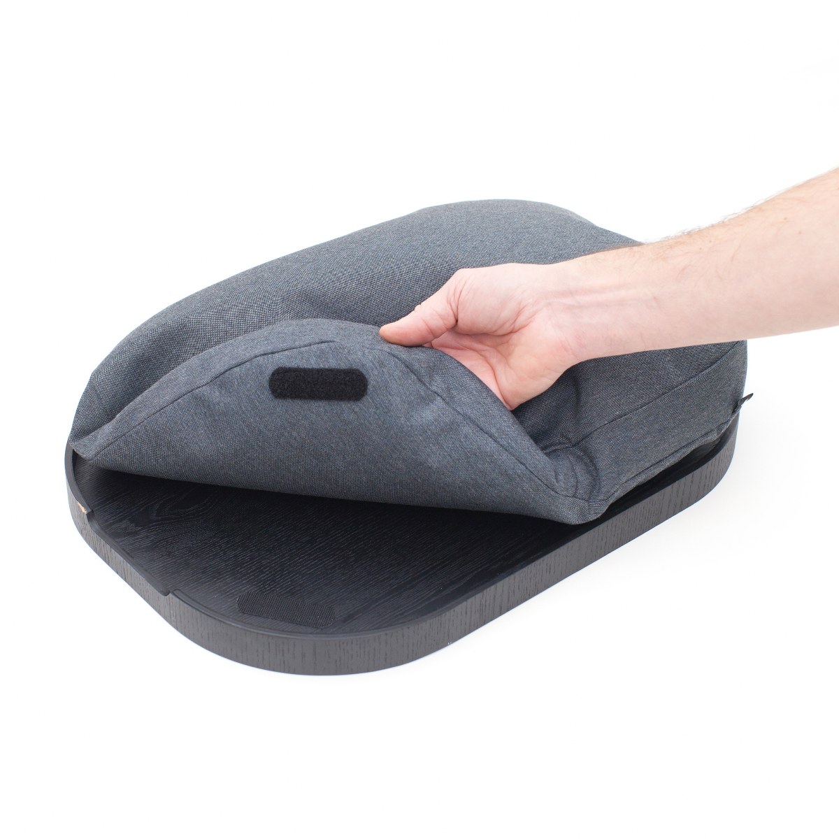 Bosign CurveLine Large Cushioned Lap Tray – Black Willow & Grey – image 10