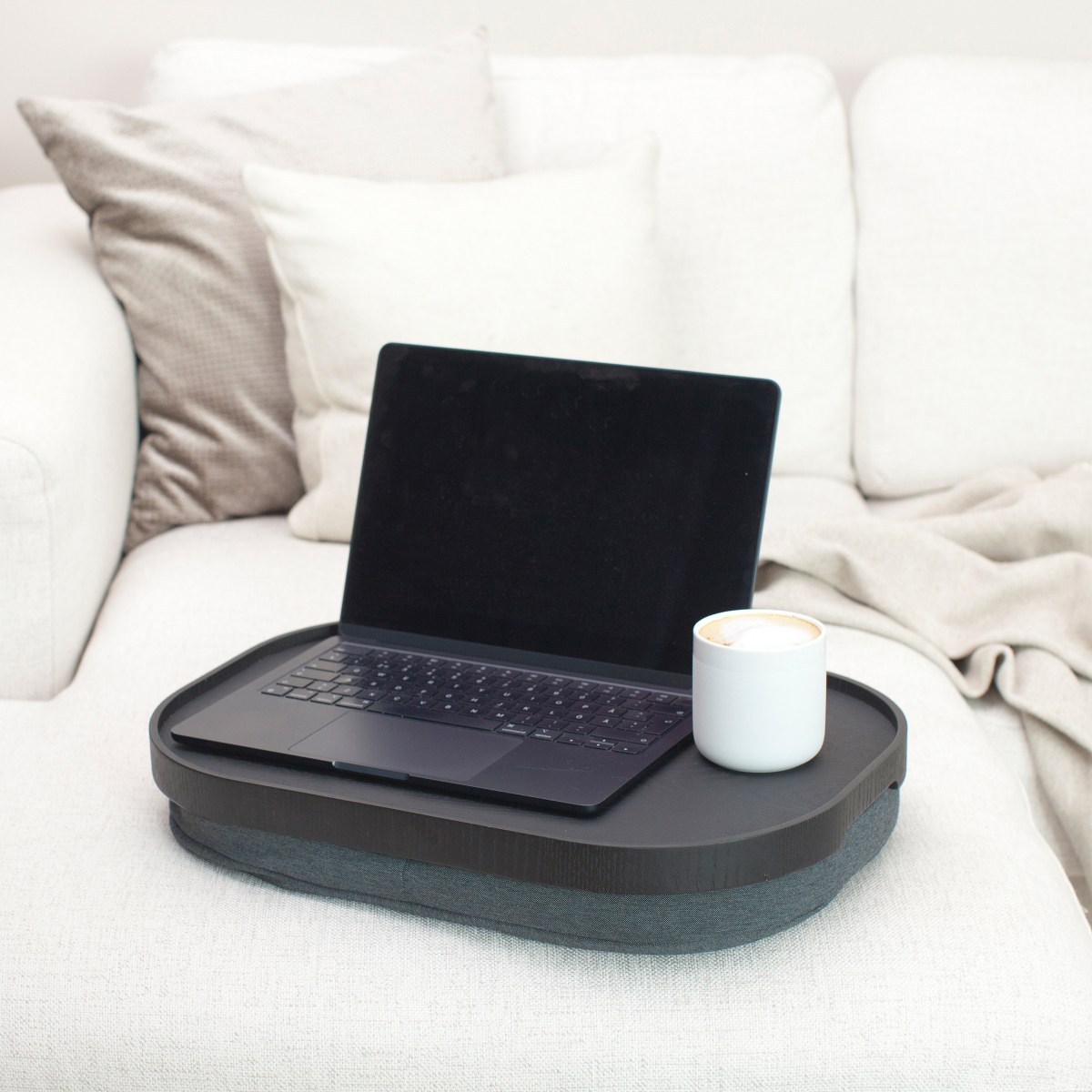 Bosign CurveLine Large Cushioned Lap Tray – Black Willow & Grey – image 9