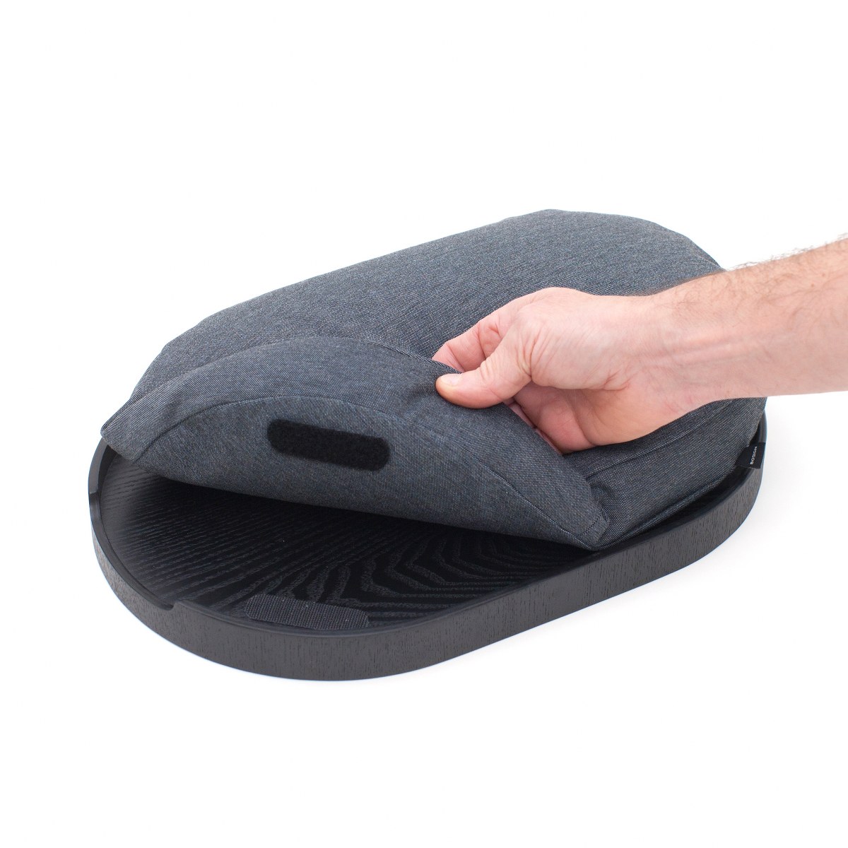 Bosign CurveLine Medium Cushioned Lap Tray – Black Willow & Grey – image 4