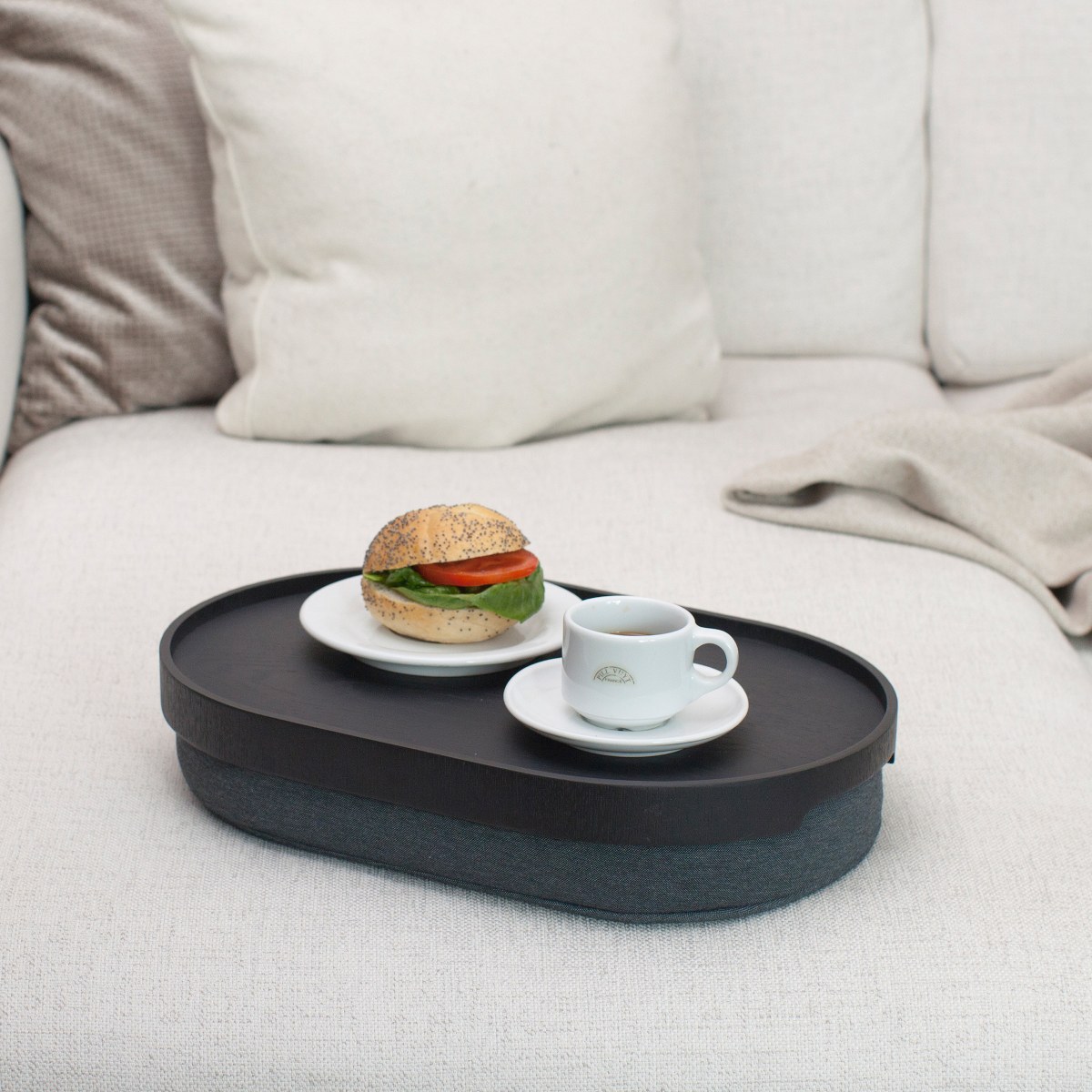 Bosign CurveLine Medium Cushioned Lap Tray – Black Willow & Grey – image 7