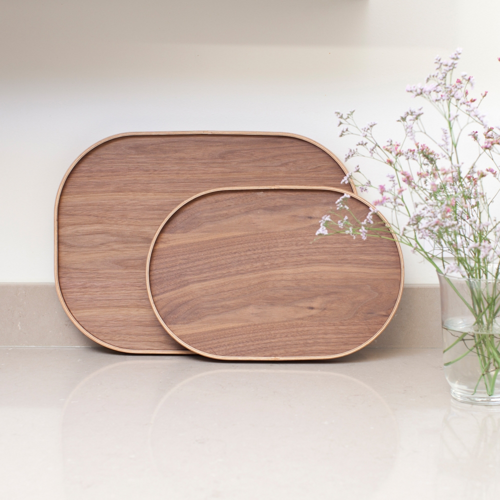 Bosign CurveLine Non-Slip Walnut Serving Tray – Large – image 10