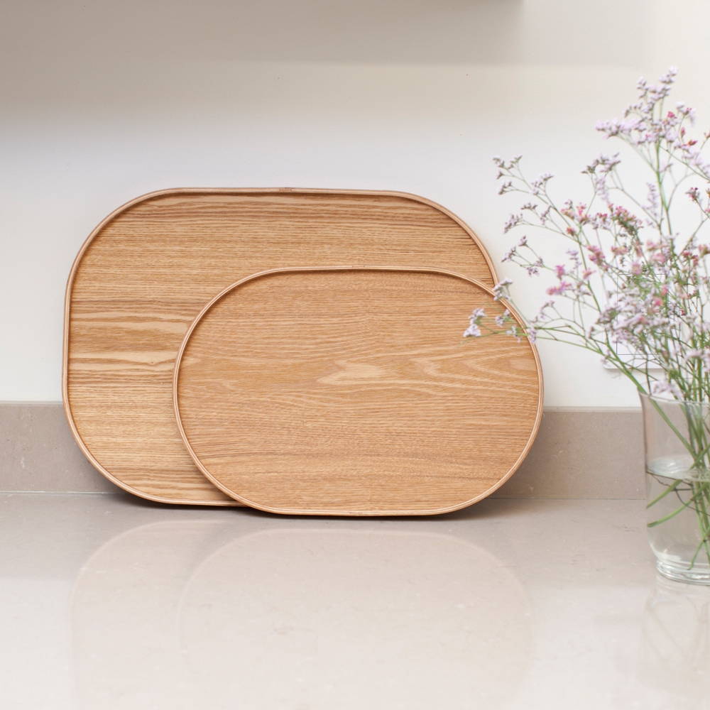 Bosign CurveLine Non-Slip Willow Wood Serving Tray – Large – image 10