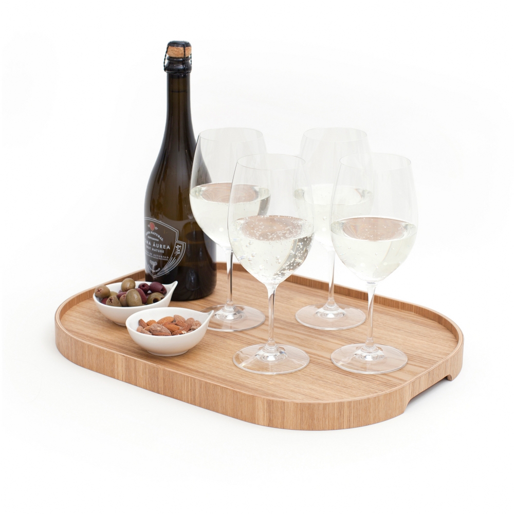 Bosign CurveLine Non-Slip Willow Wood Serving Tray – Large – image 5