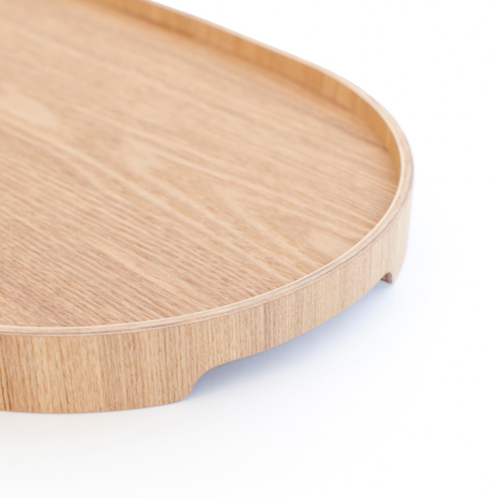 Bosign CurveLine Non-Slip Willow Wood Serving Tray – Medium – image 5