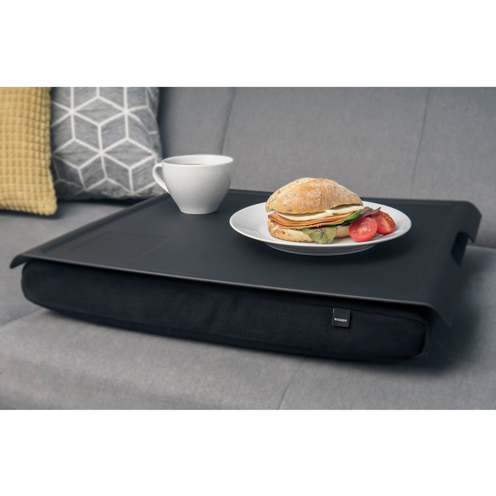 Bosign Large Cushioned Lap Tray – Black with Black Cushion – image 6