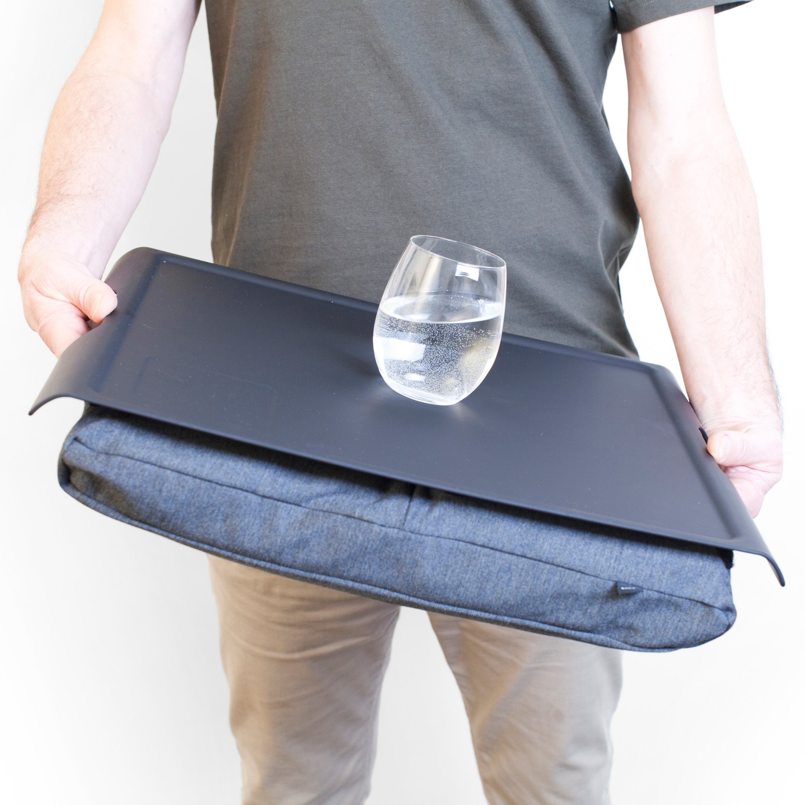 Bosign Large Cushioned Lap Tray – Black with Grey Cushion – image 6