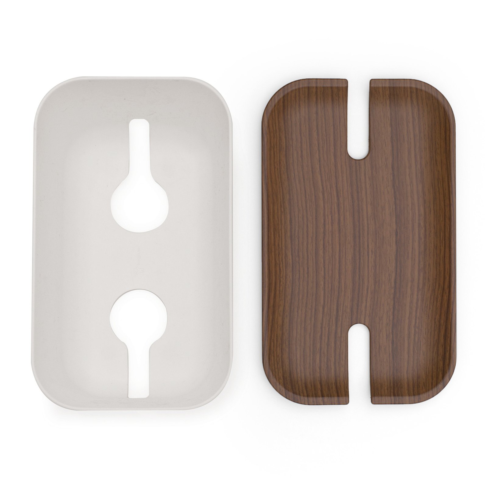 Bosign Hideaway Cable Tidy Box – Medium, White with Dark Wood Lid – image 3
