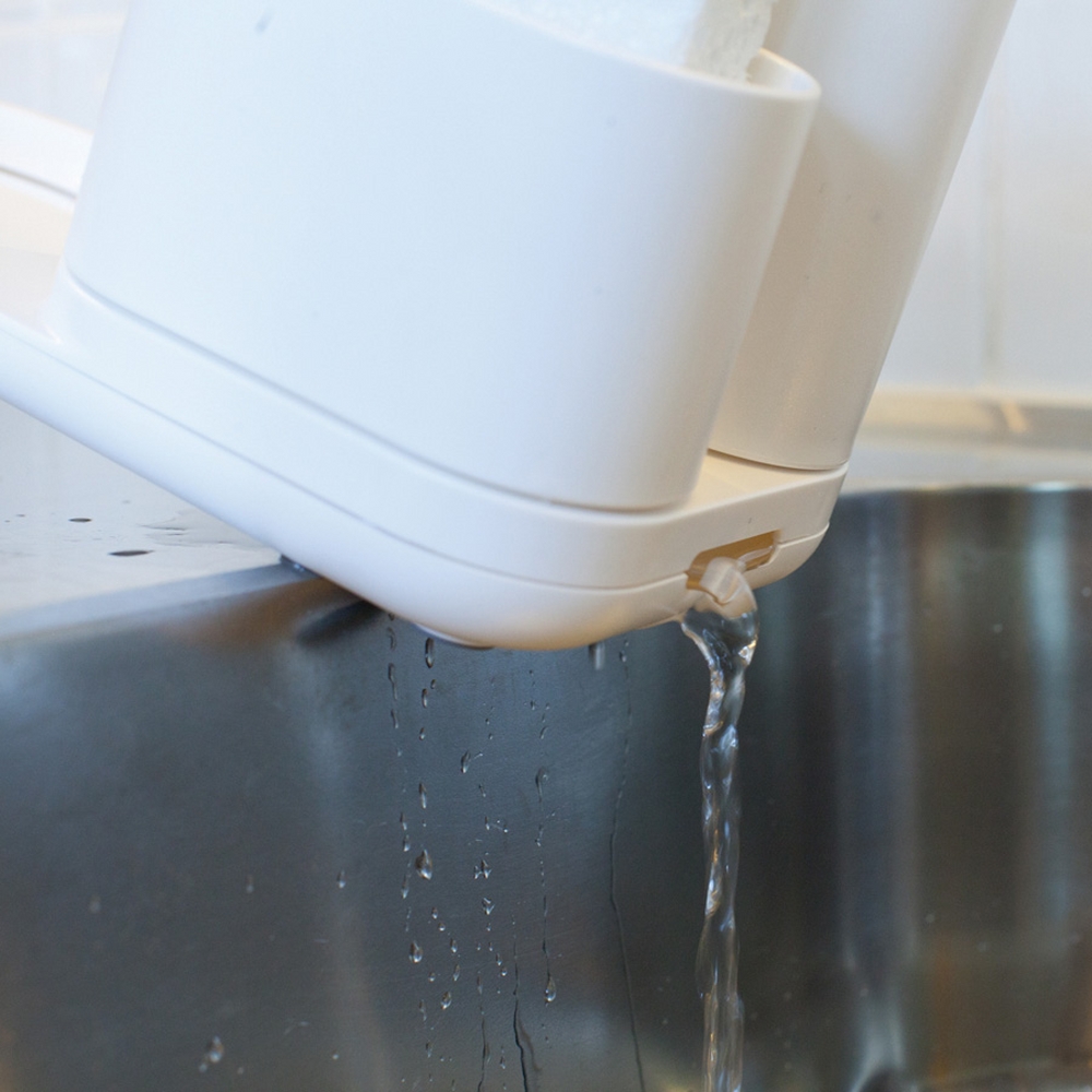 Bosign Do-Dish Sink Caddy with Washing-Up Liquid Dispenser – White – image 5