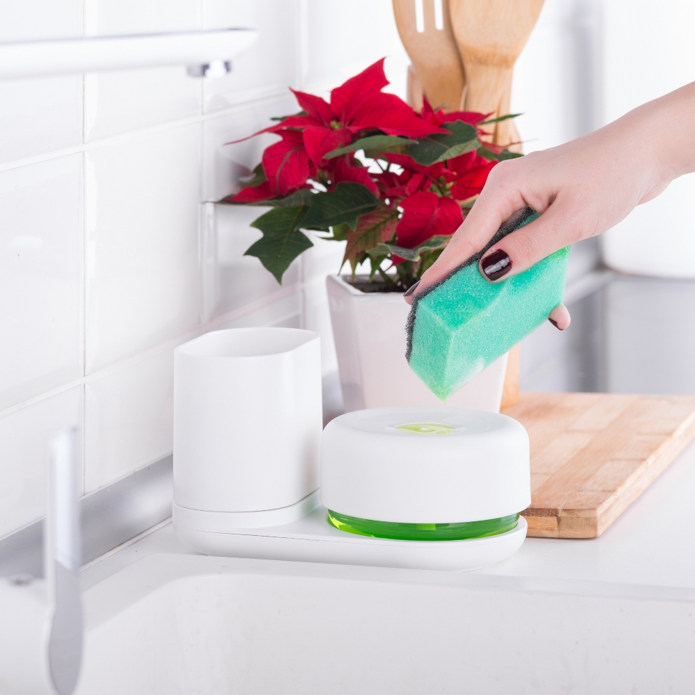 Bosign Do-Dish Compact Sink Caddy with Soap Dispenser – White – image 6