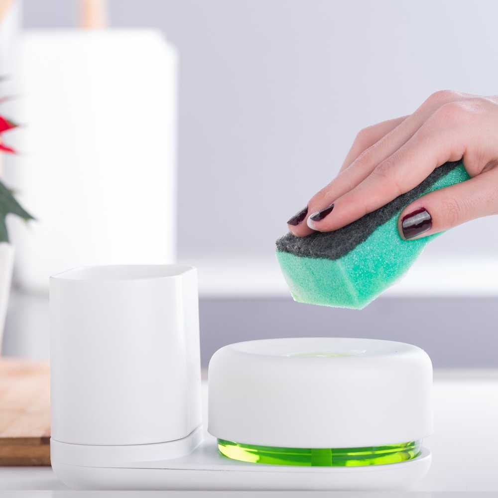 Bosign Do-Dish Compact Sink Caddy with Soap Dispenser – White – image 9