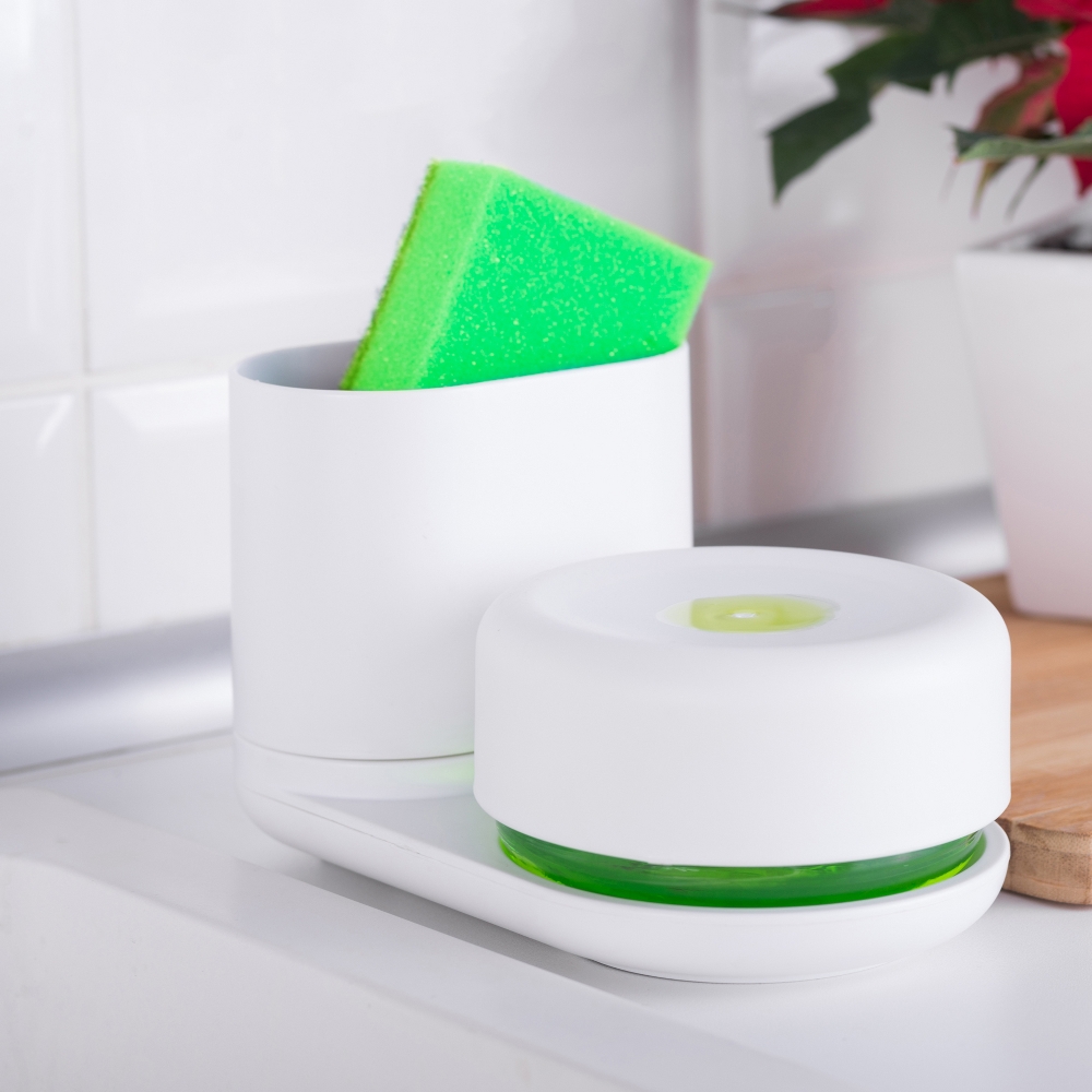 Bosign Do-Dish Compact Sink Caddy with Soap Dispenser – White – image 7