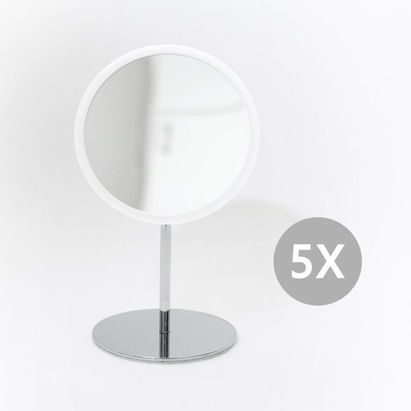 Bosign Air 5x Magnifying Mirror with Detachable Stand – White
