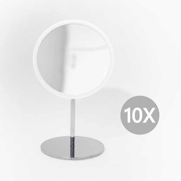 Bosign Air 10x Magnifying Mirror with Detachable Stand – White