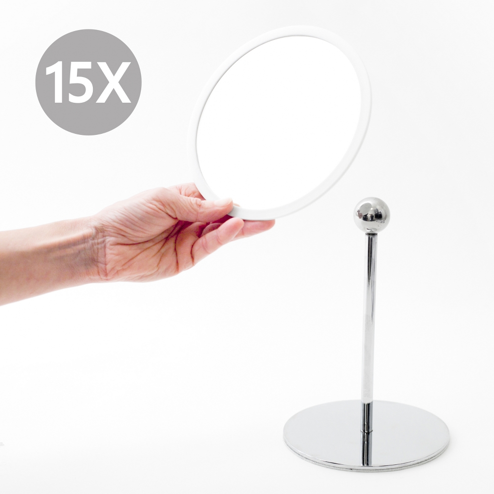 Bosign Air 15x Magnifying Mirror with Detachable Stand – White – image 2